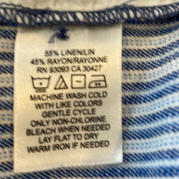 Nic+Zoe Linen/Rayon blend striped pant - Picture 9 of 13